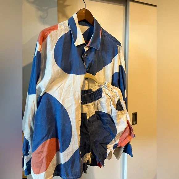 NAPPING BEAR Linen Pajama Set - Picture 7 of 7